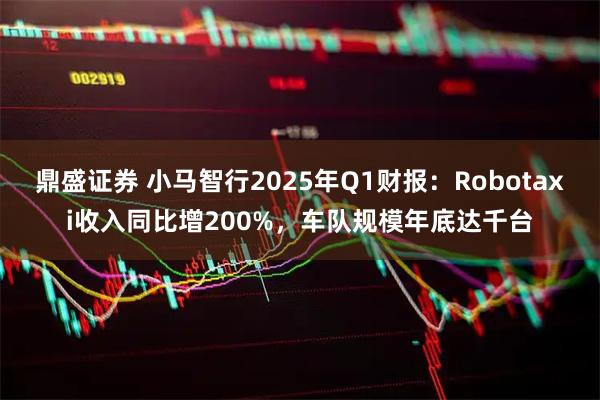 鼎盛证券 小马智行2025年Q1财报：Robotaxi收入同比增200%，车队规模年底达千台
