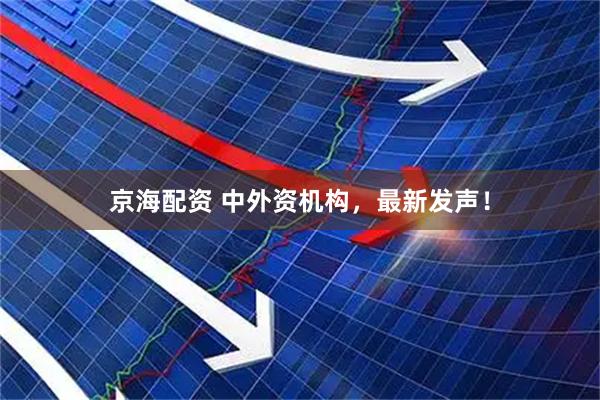 京海配资 中外资机构，最新发声！