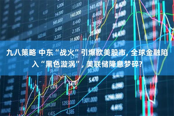九八策略 中东“战火”引爆欧美股市, 全球金融陷入“黑色漩涡”, 美联储降息梦碎?